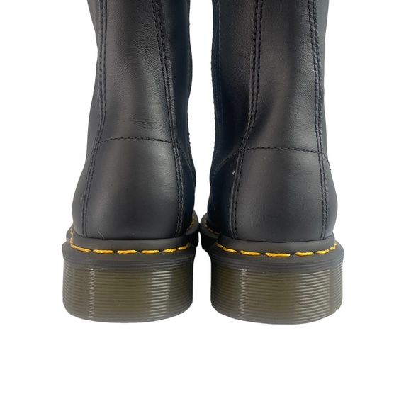 Dr MARTEN 1914 VONDA MON LEATHER BLACK BOOT FLOWER EMBROIDERY DETAILING SIZE UK4 - Picture 7 of 16